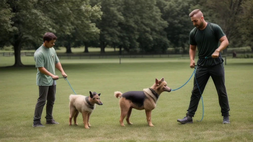 Gros plan des pattes d'un chien posées sur un tapis de voyage sur un sol en pierre