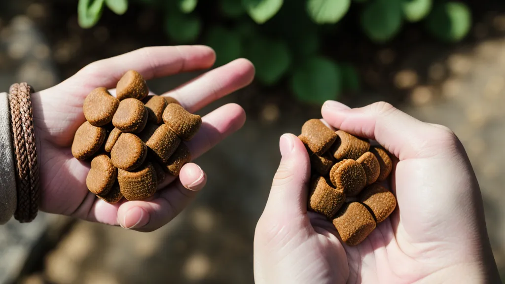 Friandises de récompense pour le dressage positif à la maison avec un chien de berger