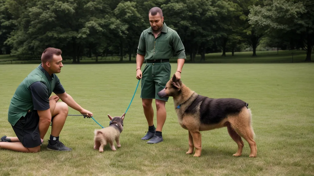 Chien de berger utilisant son odorat pour chercher des croquettes cachées, exercice anti-ennui en appartement
