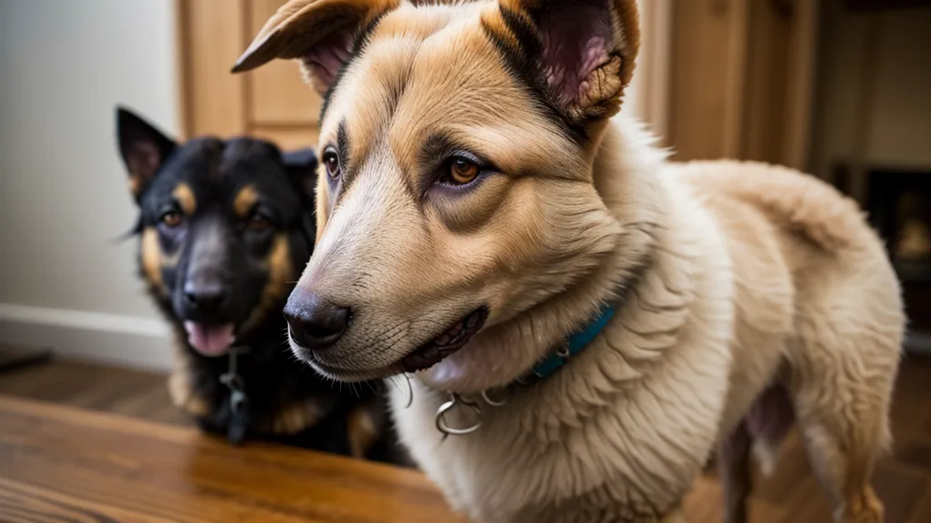 Main donnant une récompense à un chien pour son calme