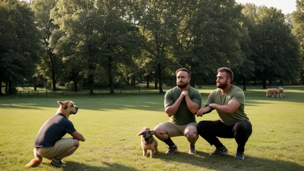 Chien croisé berger assis regardant son propriétaire pour une récompense