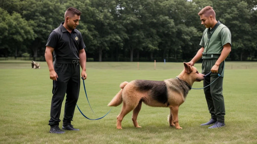 Chien berger-croisé qui se repose après une séance d'éducation canine en méthode positive