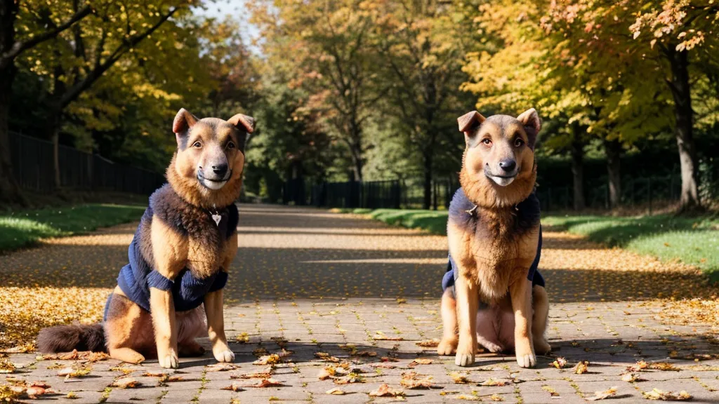 Chien croisé berger assis calmement et attentif pendant son entraînement quotidien.